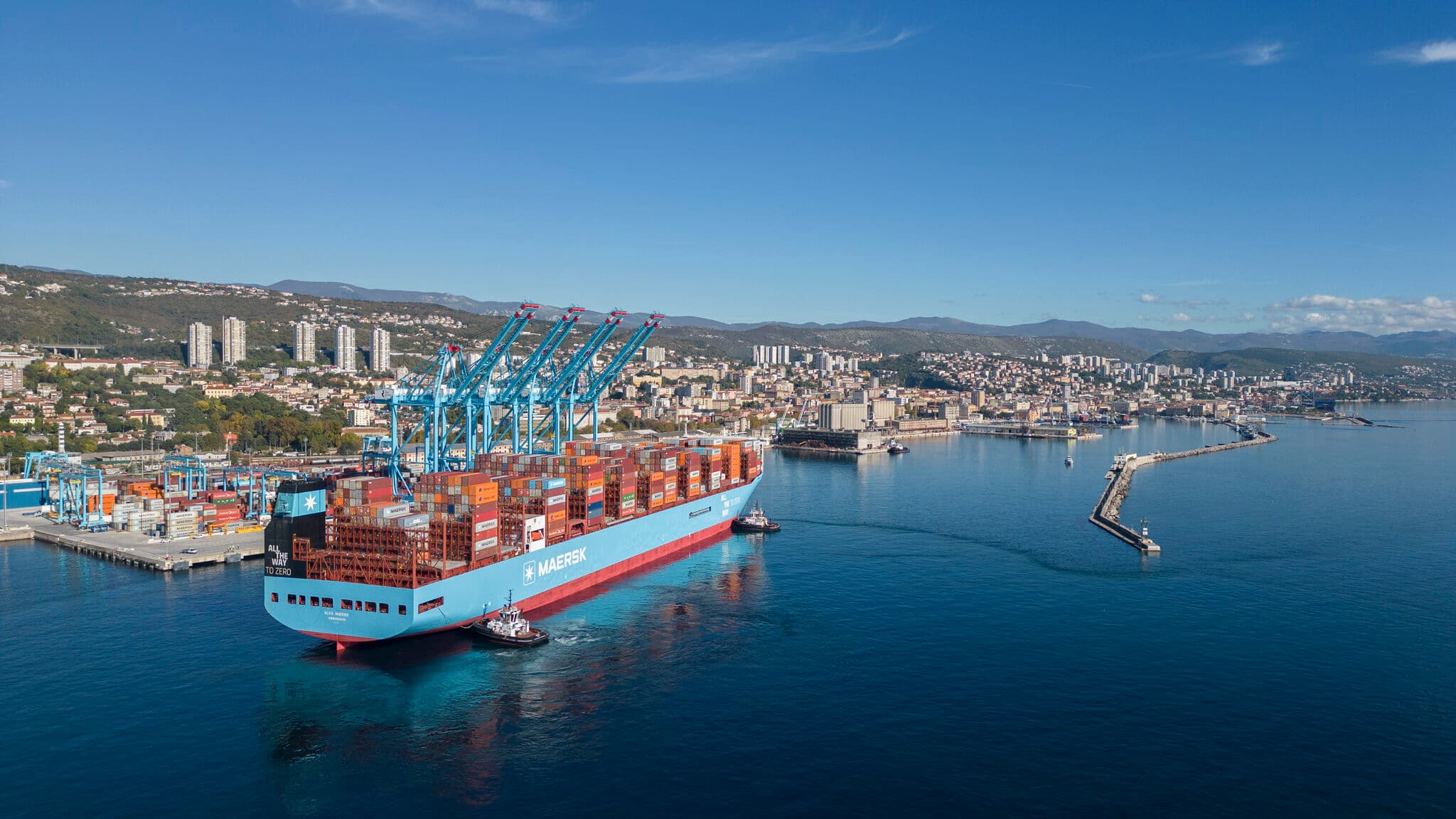 Riječki kontejnerski terminal iz zraka